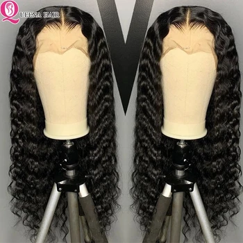 

Deep Wave Frontal wig 4x4 Closure Human Hair Wigs Remy 13x4 Lace Front Wig Pre Plucked 150% Peruvian Natural Hair Lace Wigs
