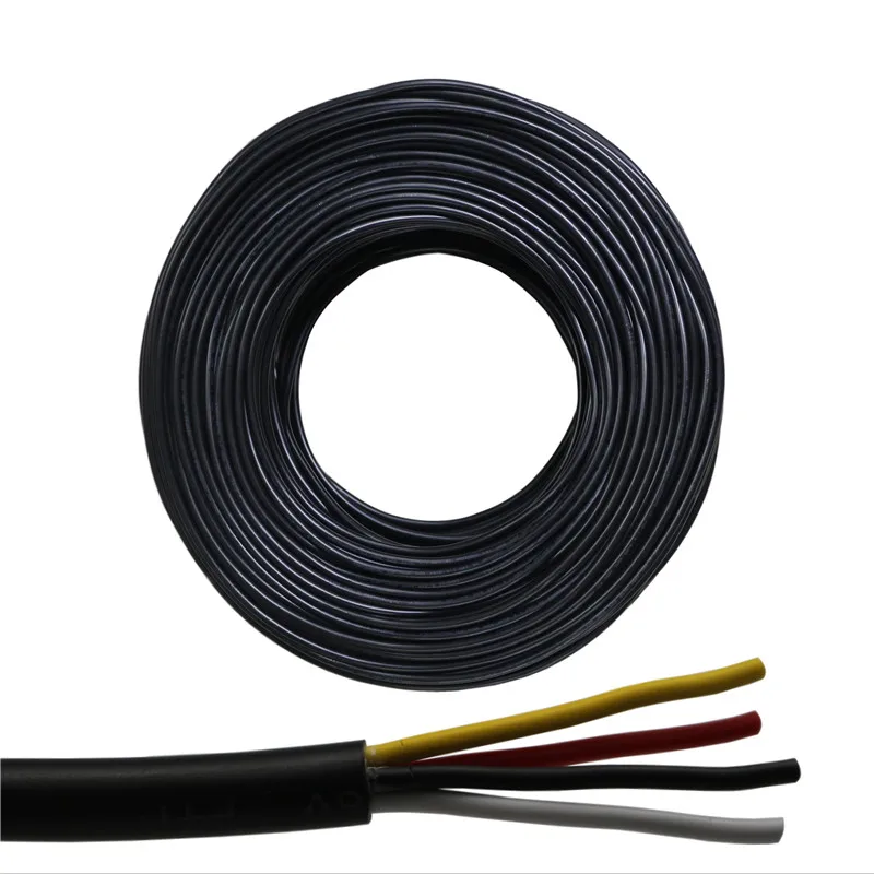 10 metros UL 2464 2C / 3C / 4C / 5C /6C 22AWG multicore PVC chaqueta de cable de cobre estañado cable de audio cable de alimentación
