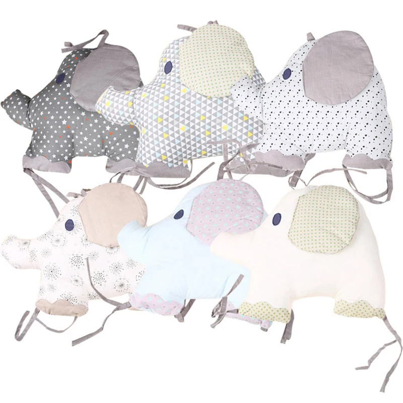 

6Pcs/Lot Baby Bed Bumper Baby Crib Bumper Protector Newborns Kids Crib Bedding Set Elephant Cushion Cradle Protector Room Decor