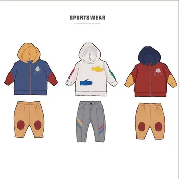 

Per-sale Ship In September 2020 Autumn Boys Clothes Color Block Hooded Sweatshirt Boutique Kid Clothing Winter Clothes for Girls