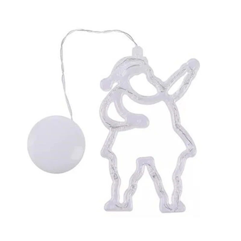 thumbnail image 1 of Luces LED de noche para decoración navideña 2020, árbol de Navidad, lámpara de iluminación con forma de muñeco de nieve y Papá Noel para Año Nuevo, tienda de Navidad, decoración del hogar, 1 of 5