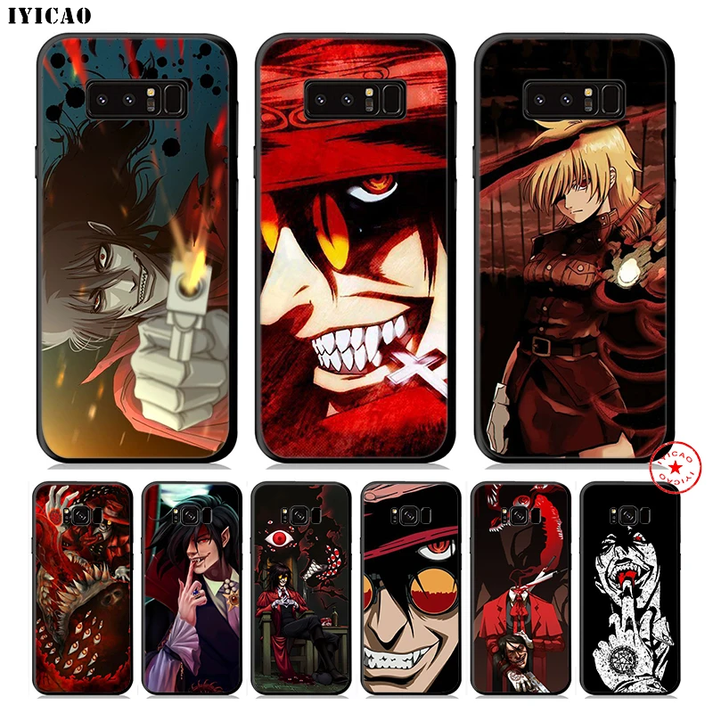 IYICAO Hellsing Alucard Soft Phone Case for Samsung Galaxy S10e S10 S9 S8 Plus S6 S7 Edge Note 10 9 8 |