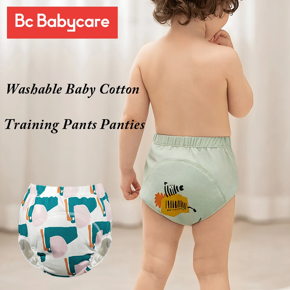 BC Babycare Reusable Cotton Baby Training Panties Breathable Waterproof  Washable Cloth Diaper Nappies 7Layers Children Underwear - AliExpress