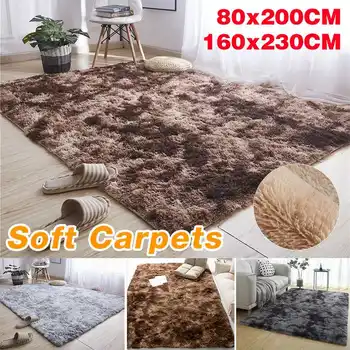 

Tie Dyeing Plush Soft Carpets For Living Room Bedroom Anti-slip Floor Mats Bedroom Water Absorption Carpet Rugs Home Decoration