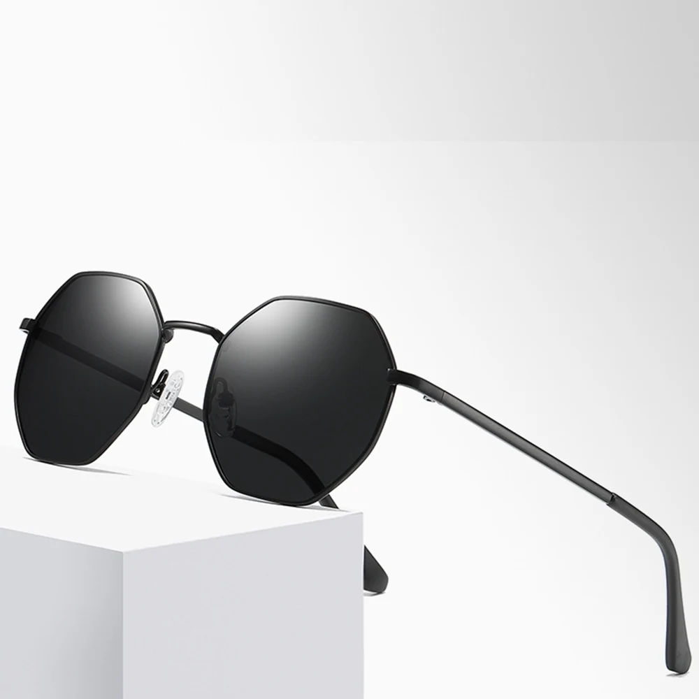 Polygon Модные мужские поляризованные солнцезащитные очки, поляризованные зеркальные солнцезащитные очки, на заказ, близорукость, минус, линзы по рецепту-1 до-6