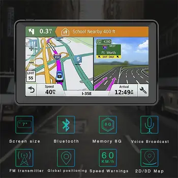 

Vehicle Multimedia Player Car 7 inch HD Car GPS Navigation with FM Bluetooth Multi-languages Sat nav Truck car gps Navigator