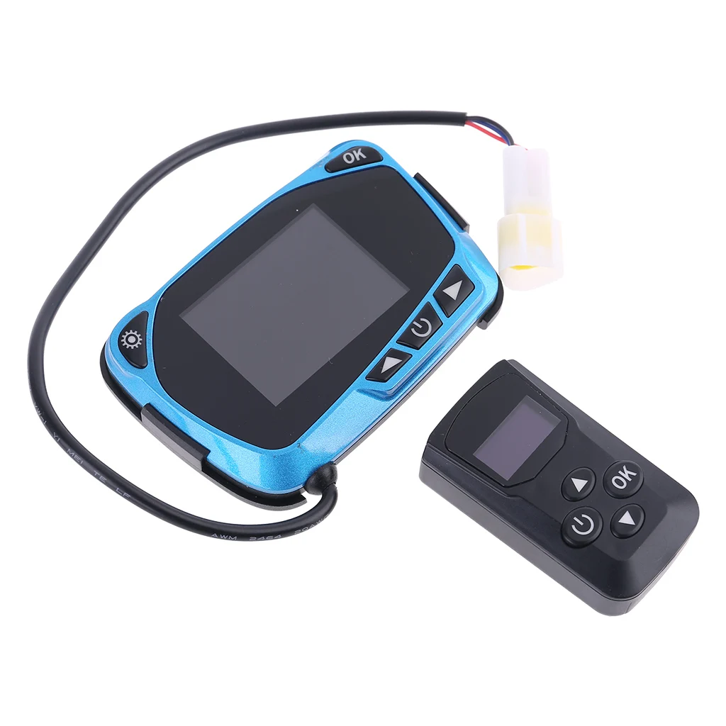 

LCD Thermostat Display Switch w/Remote Controller 12/24V for Diesel Air Heater