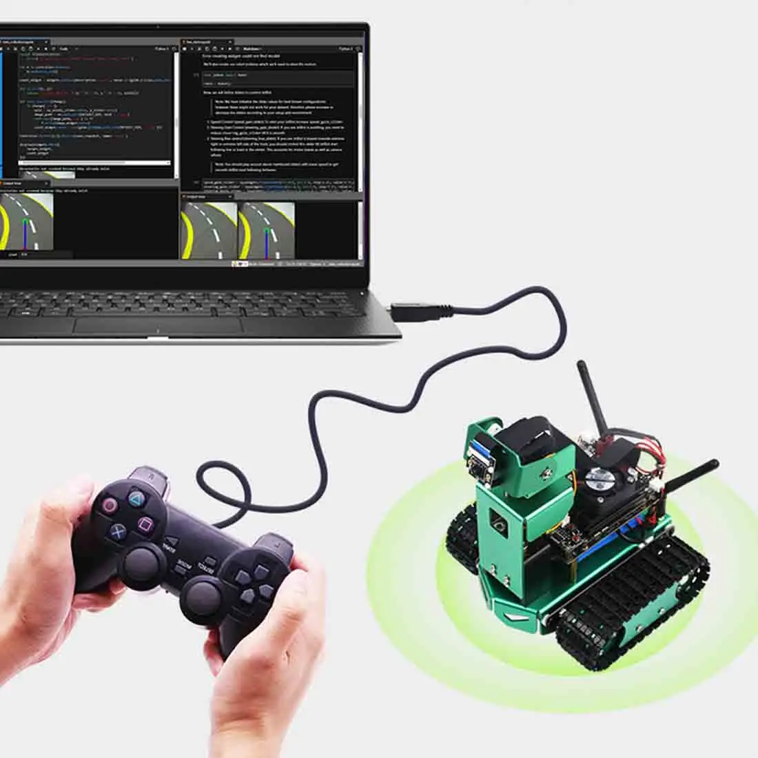  New Artificial Intelligence Car DIY 3DOF/2DOF Robot Car Kit with Development Board for Jetson Nano 