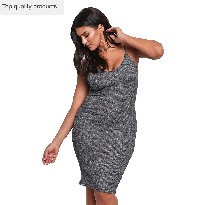 Новинка 2020 весеннее летнее платье модное темпераментное однотонное плюс размер