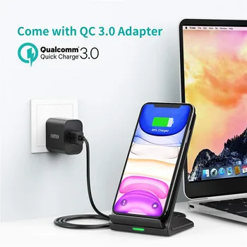 

Wireless Charger for Galaxy Note 10/S20/S20+/S10/S10 Plus Qi-Certified 10W Max Fast Wireless Charging Stand (with AC Adapter)
