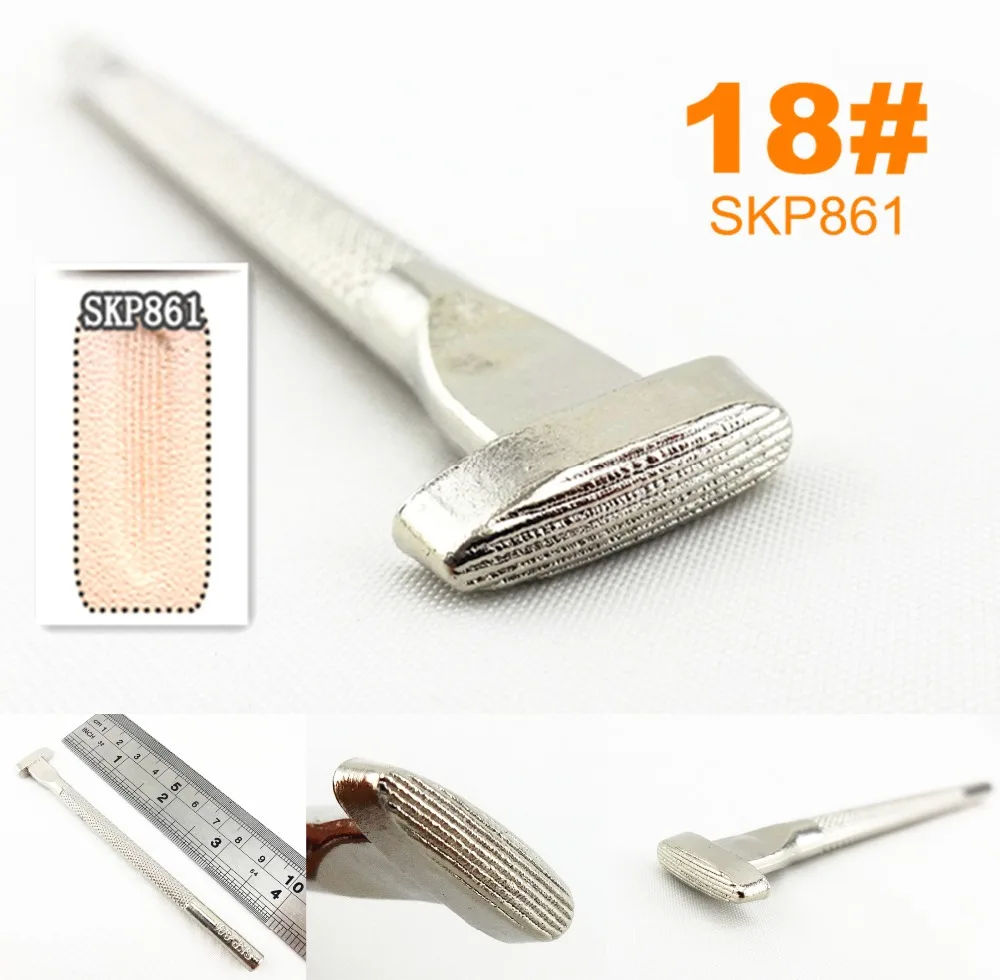 1 шт. 18# SKP861 Кожа ремесло Резьба штамповка стемпер тиснение печати Перфоратор Инструмент-Edger Creaser Groover Skiver Beveler Awl Slicke