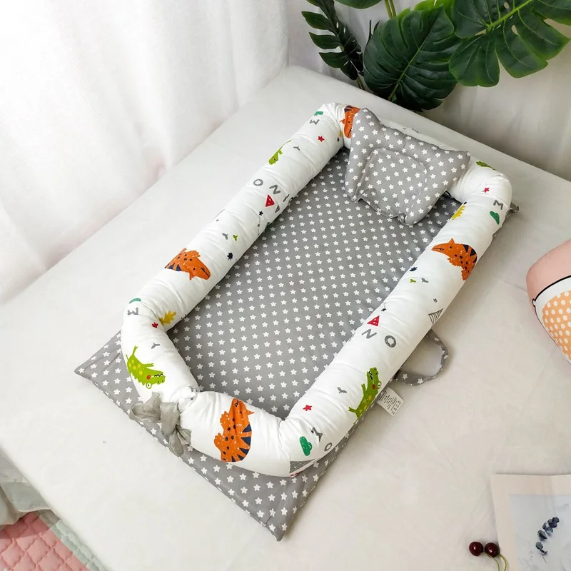2 шт. подушка для колыбели хлопок детская кроватка для путешествий складное детское гнездо кровать, пригодная для стирки Складная люлька-качалка постельные принадлежности для новорожденных, комплекты