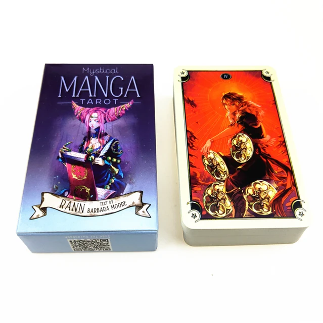 Mystical Manga Tarot Cards Family Women Tarot Deck English Version Board Game Kids Party Playing Cards With PDF Guidebook Toys 1