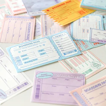 

50sheet/lot Memo Pads Sticky Notes Girls' flight ins simple Paper diary Scrapbooking Stickers Office School stationery Notepad