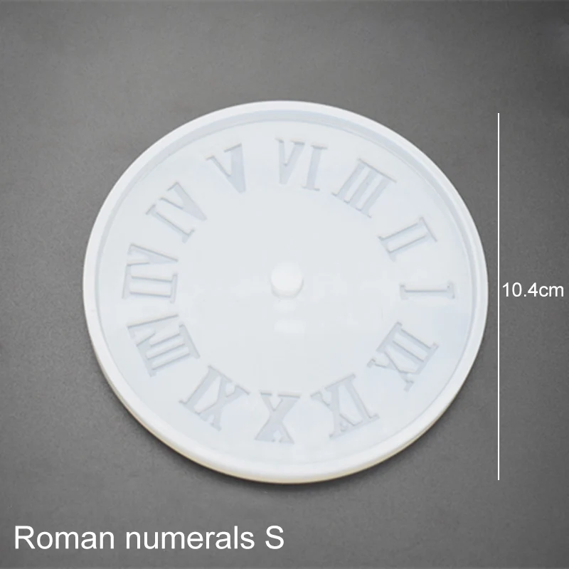 Roman numerals S Подвеска, аксессуары для ювелирных изделий, многофункциональные часы Expoxy, форма, 1 шт., ручная работа, ювелирные часы, ремесло, изготовление, форма, Круглый силикон - Цвет: Roman numerals S