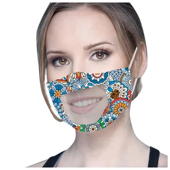 

PM2.5 Breathable Flower Face Mask Printed Masks Fabric Protective PM 2.5 Dust Mouth Cover Washable Reusable Mouth Mask#40