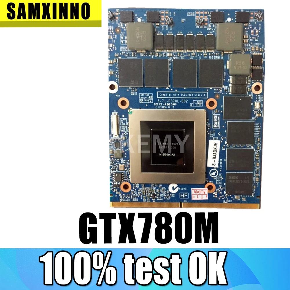 Akemy оригинальная видеокарта GTX780M 4 Гб N14E-GTX-A2 для Dell M17X R5 R4 M18X R2 R3 дисплей ноутбука |