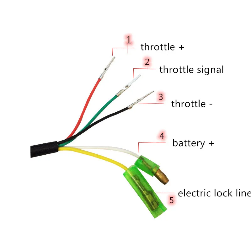 Electric Bike Bicycle Scooter Accessories Motor Brushed Controller Throttle Twist Grip 24V 36V 48V 250W 350W 500W