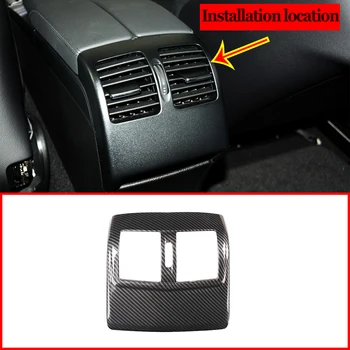 

Carbon Fiber Style ABS Rear Row Air Condition Outlet Frame Cover Trim For Mercedes Benz E Class W212 2012-2015 Car Accessories