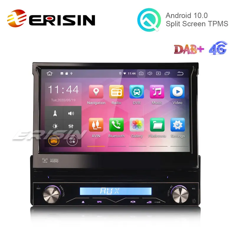 Erisin ES5188U 7 &quotAndroid 10 0 автомобильный стерео DVD GPS WiFi TPMS DVR DTV BT OBD2 DAB + CarPlay 4G | Автомобили