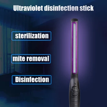 

30 LED UV Ozone Sterilizer Lamp Stick Rechargeable Disinfection Germicidal Light Tube UVC Germicidal Light Sterilizing Lights