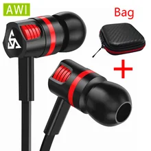 AWI наушники стерео Bass с микрофоном Handsfree игровая гарнитура для Iphone 4 4S 5 5S 6 6s Plus Xiaomi samsung Android телефоны