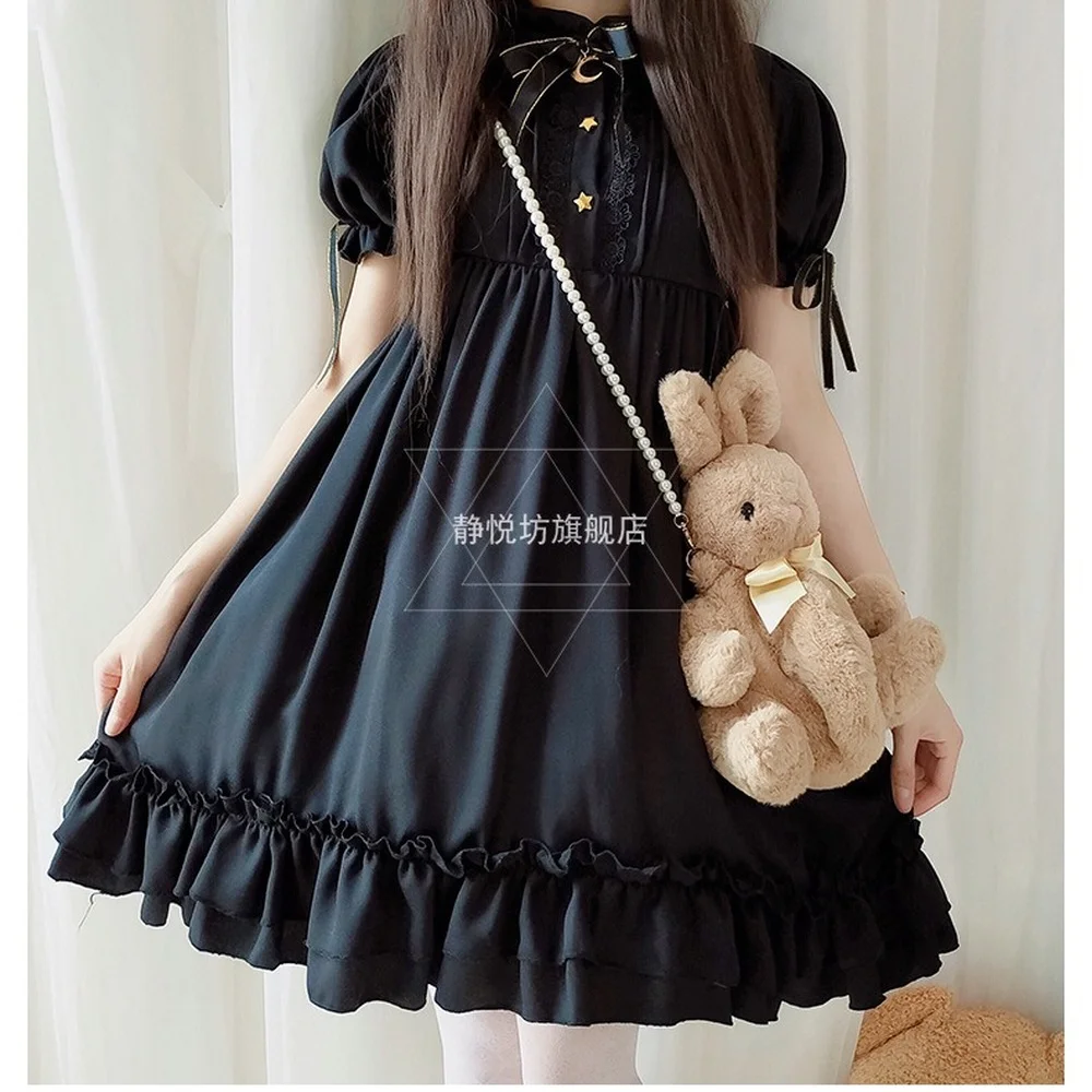 Одежда в стиле &quotЛолита&quot замок под лунным свечением осень и зима с длинным