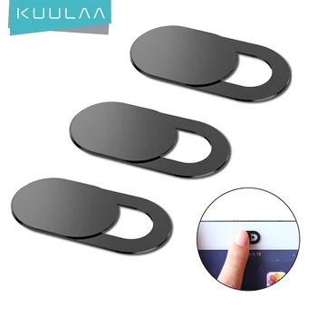 KUULAA Mobile Phone Privacy Sticker WebCam Cover Shutter Magnet Slider Plastic For iPhone Web Laptop PC For iPad Tablet Camera 1