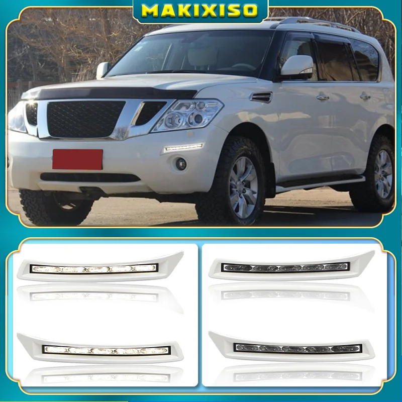 2 шт. передний бампер светодиодный светильник дневного света для Nissan Patrol Y62 2012-2015 |
