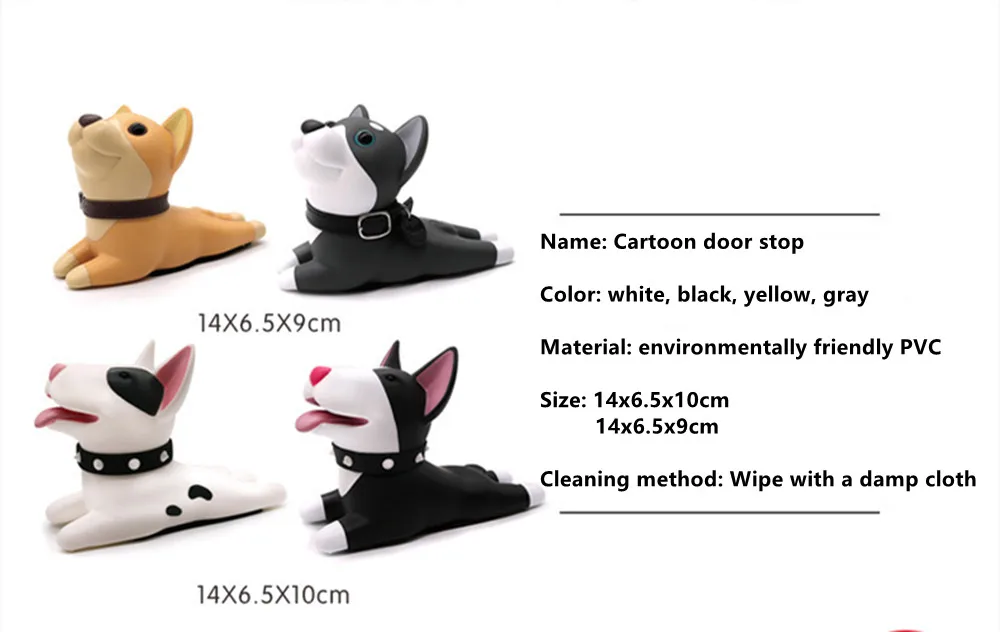 Cute Door Stops Cartoon Creative Silicone Door Stopper Holder Safety Toys For Children Baby Home Furniture Hardware Dropshipping