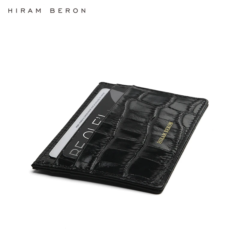 Hiram Beron персонализированный роскошный подарочный набор кожаный держатель для карт и чехол для телефона Прямая поставка