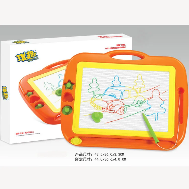 

Children Early Education Toy Color Magnetic Stamp Sketchpad Drawing Doodle Board Magnetic Drawing Board 888a