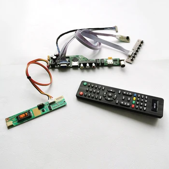 

For N141X203/N141X204 notebook PC HDMI VGA USB Remote 1024*768 1CCFL 14.1" 20-Pin LVDS cable LCD display controller card DIY kit