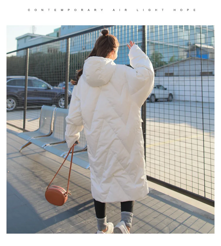 INS Cotton Coat Female Version of Mid-length New Style Winter South Korea CHIC Cotton-padded Jacket over-the-Knee Hot Selli