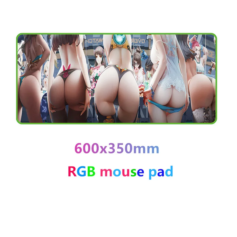 600x350mm FFFAS OW, игровой коврик для мыши, игровой коврик для мыши, продукт, GBR, коврик для мыши, переключатель, светодиодный, украсит ваш компьютерный стол для Overwatch - Цвет: 600x350mm