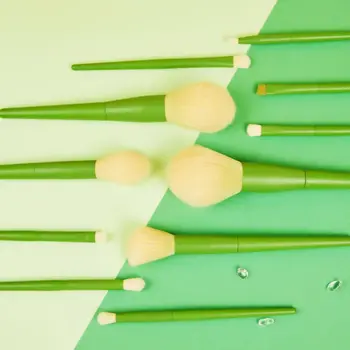 

Green Series 11 Makeup Beginners Makeup Tools Set Recommended Makeup Brush