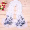 New Women Chiffon Silk Scarfs Fashion Spring Square polyester Scarves Print flowers Shawl Summer Shawls And Hijabs ► Photo 3/6