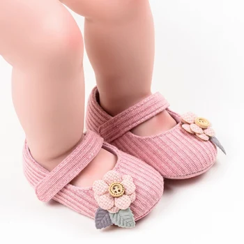 

Infant Casual Sneakers Baby Girl Shoes Fashion Lovely Breathable Flower Design Anti-Slip Toddler Soft Soled Walking Shoes