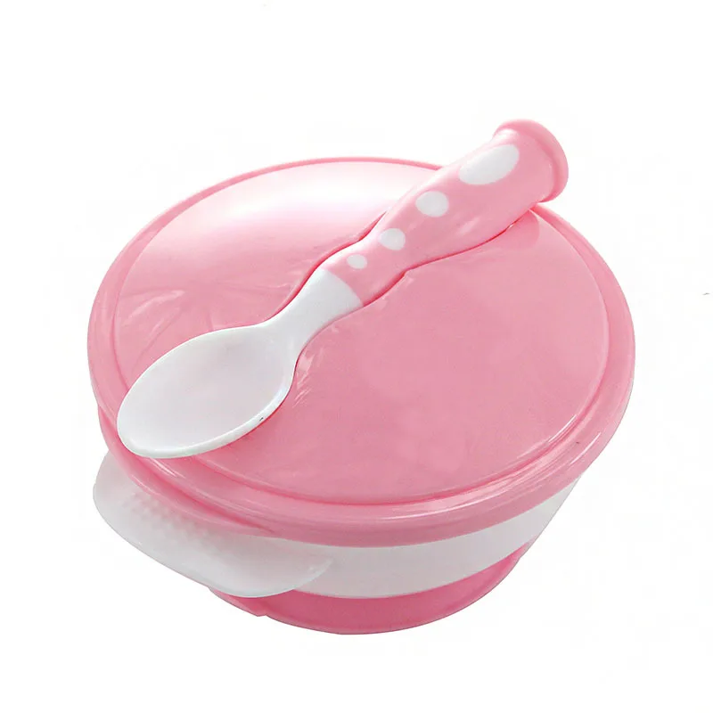 AAG Children's Dishes Set Sucker Baby Food Feeding Tableware Plate Suction Baby Eating Bowl+Spoon Kids Assist Training Crockery