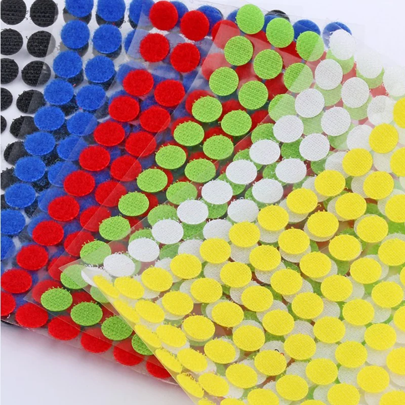 15mm Double Stick Tape Dots Klittenbandsluiting Hook And Loop Self Adhesive Nylon Stickers Sewing Tool Home Use | Дом и сад