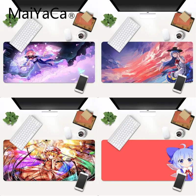 

MaiYaCa Touhou girl mouse pad Office Mice Pad Rubber Home Computer Anti-slip Table Mat Study Room PC
