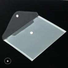 10-50 pces, a5 plástico transparente, pasta de arquivo, saco de arquivo, pasta de saco de arquivo, armazenamento de papel, material escolar, escritório