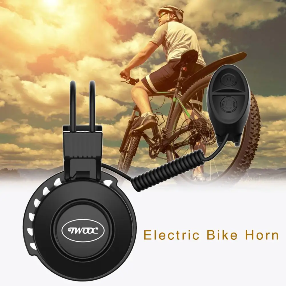 

Electric Bike Horn USB Black Charging Electronic Bicycle Bell Riding Equipment Accessories Universal For Various Types Of Bikes