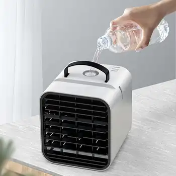 

Mini Portable Air Conditioner cool Fan Multi-function Humidifier USB Desk Air Cooler with Ultrasonic Atomization Quiet Wind 5V