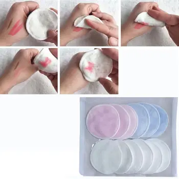 

12 Pcs/set Bamboo Fiber Velvet Makeup Remover Pads with Laundry Bag Round Pad