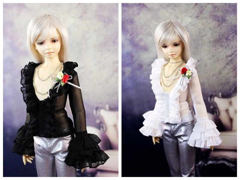  [wamami] 80# Black White Blouse Shirt 1/4 MSD 1/3 SD DZ AOD SD17 DZ70 70CM BJD Doll Dollfie