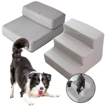 

Foldable Dog Stairs Dog Bed Pet Dog House 2/3 Steps Ladder For Small Dogs Detachable Dog Kennel Breathable Mat