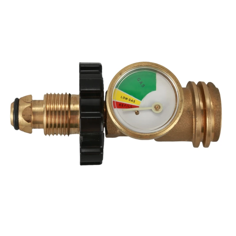 

GTBL US overpressure and super flow leak detection automatically closes the propane tank pressure gauge cylinder adapter with pr