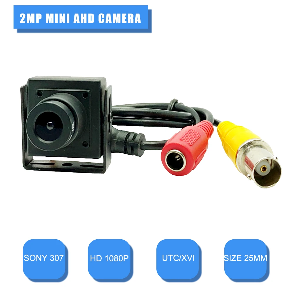 Мини камера AHD1080P безопасности HD2.0MP SONY 307 маленькая 4 в 1 AHD внутренняя CCTV для