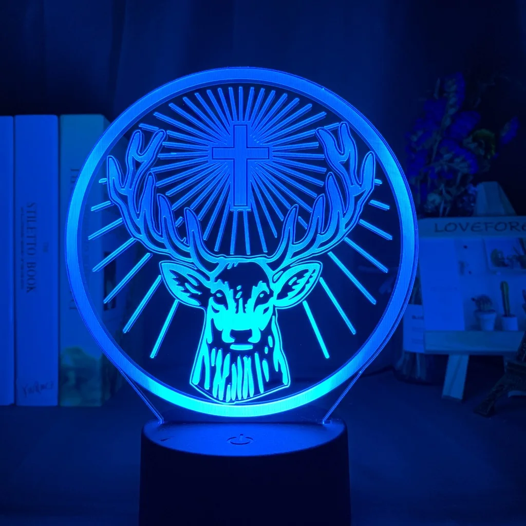 3d night light Led Night Light Lamp Jagermeister 16 Colors Changing Touch Sensor Usb and Battery Powered Nightlight for Bar Table Lamp potato night light